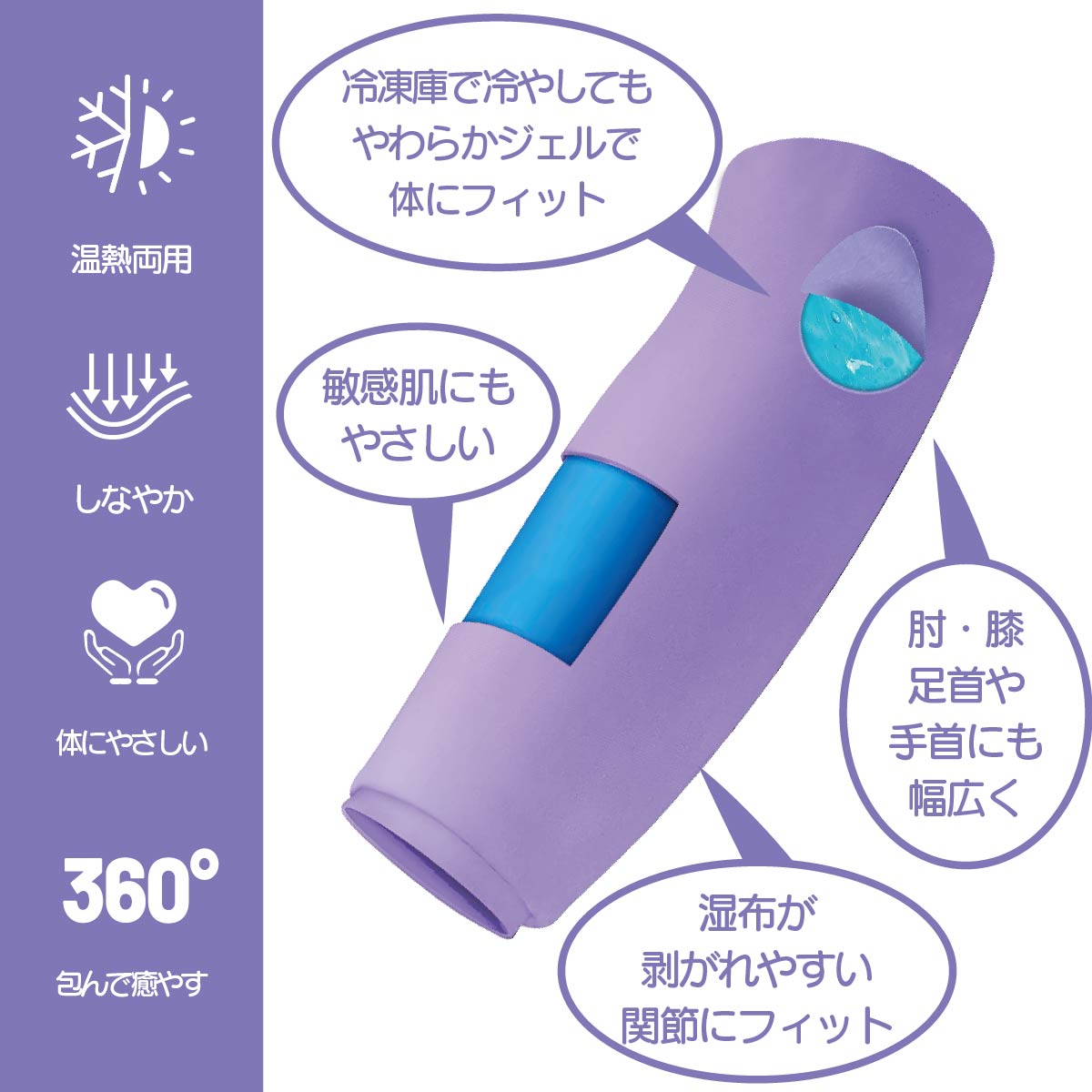 Kingworth HOT&COLD ELBOW&KNEE WRAP(肘・ひざ用)冷温両用 アイシングサポーター ジェルパッド