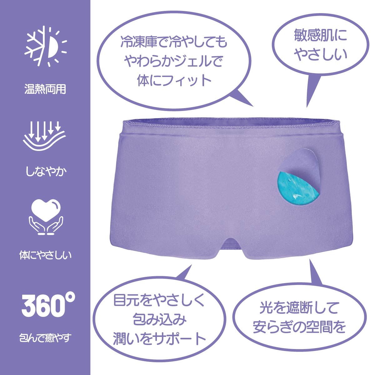 Kingworth HOT&COLD HOT&COLD EYE WRAP(目用)冷温両用 アイシングサポーター ジェルパッド